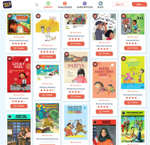 Read many books on children’s book reading app